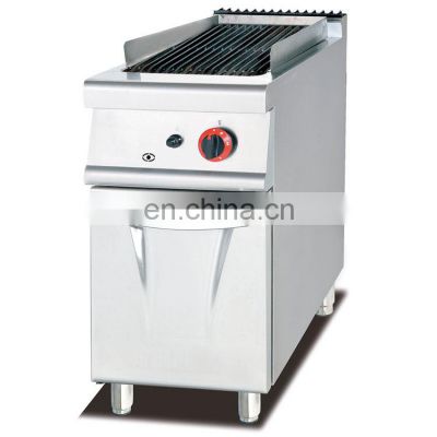 Stainless Steel Industrial Gas Lava stone Grill With Cabinet