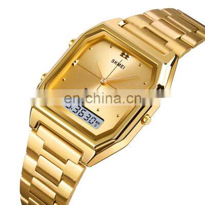 Skmei analog digital watch factory 1612 wrist digital watch for men or women ultra thin sport watches bracelet