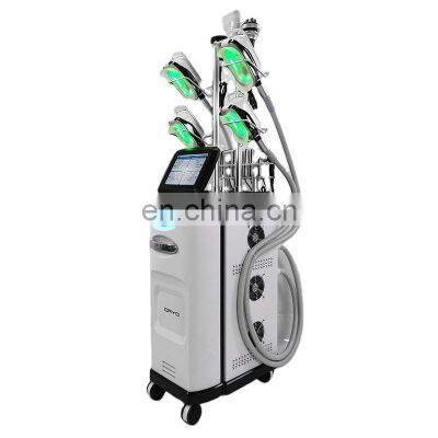 Professional lipo laser fat freezing machine with 5 cryo handles cavitation rf system