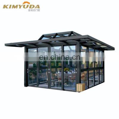 conservatory patio enclosure kits home aluminum prefabricated garden sunroom / glass green house sun room