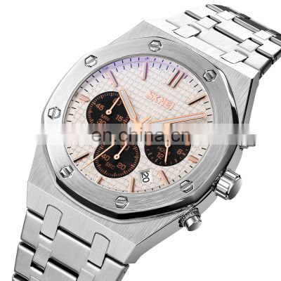 reloj skmei 9296 Brand Fashion Business Men Quartz Watch Luxury Waterproof Watch Men Wrist Stainless Steel Sports Watch