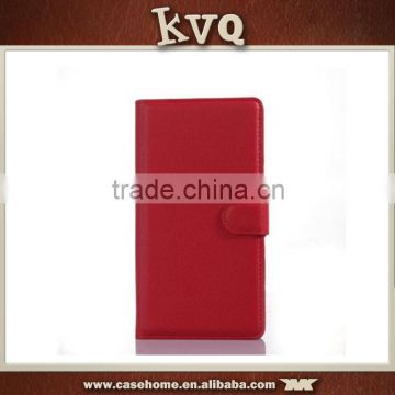 Leather wallet flip case cover for lenovo a390 , smart leather cover case for lenovo , slim cover case for lenovo p780