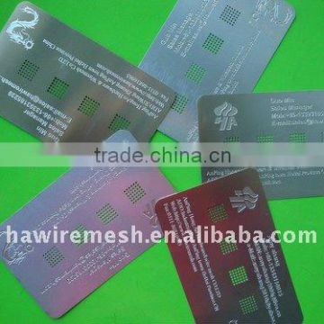 Stainless Steel Etching Products-Visiting Cards
