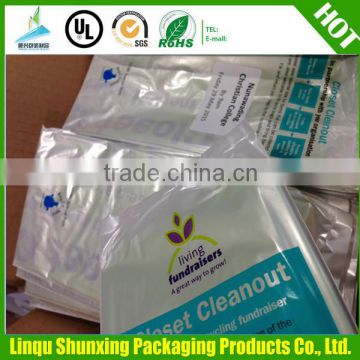 plastic t-shirt collection bag for cloth recycling