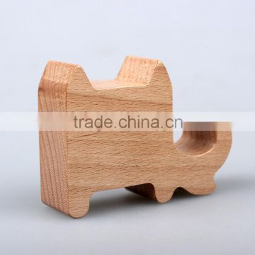 ShanShuiMuYuan funny wooden cell phone stander for security