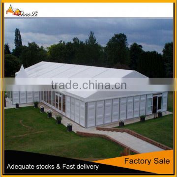 Tent with Solid Sides as Warehouse and Storage