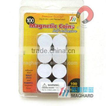 D19mm Peel & Stick Magnetic Coins