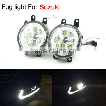 Car 6 LED Front Fog Lights 12V 18W Angel Eyes For Suzuki SX4 Swift