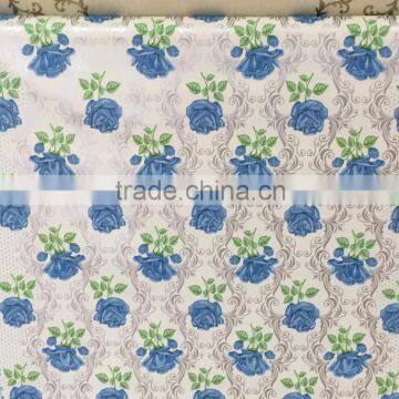 pvc printed table cloth decorate table cloth petal table cloth