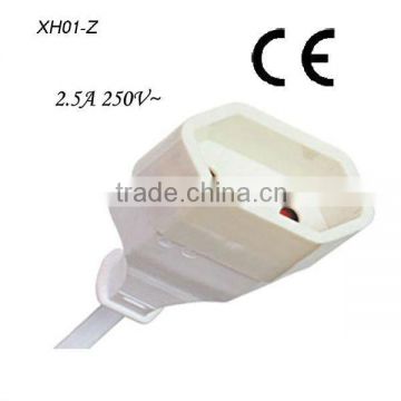 European CE approval extension cord female connector
