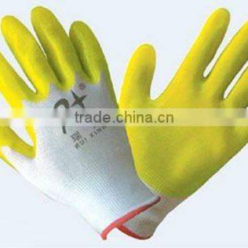 polyster lined 3/4 coated with pvc protective glove