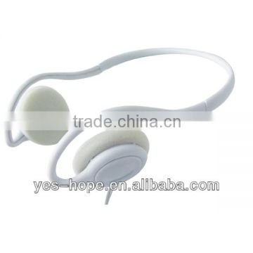 Hot item cheap stereo white headphone back neck headphones manufacturer