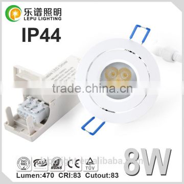 Innovative cutout83mm 8w 13w led dimmable recessed semi downlight