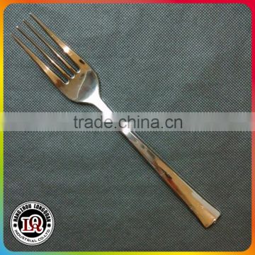 Sliver Coated Long Handle Disposable Plastic Fork