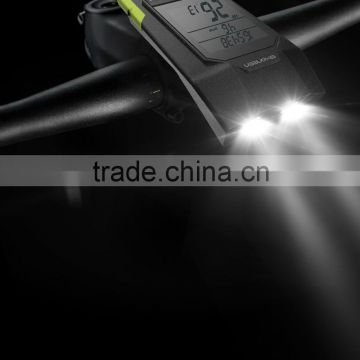 Shanren USB Bike Gps Computer Integrated 300Lm Light SRM