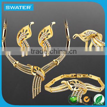Latest Products 2016 Gold Jewelry Wedding Necklace Set