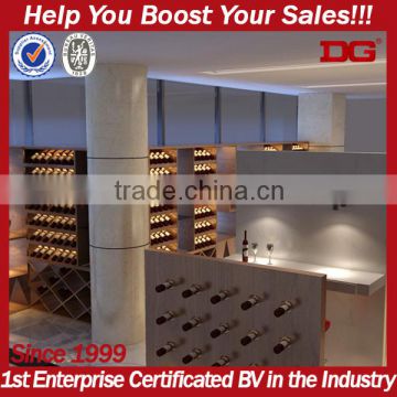 High profile led bottle wine storage wine display fixtures