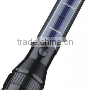 Aluminum 7 LED Torch Solar Flashlight