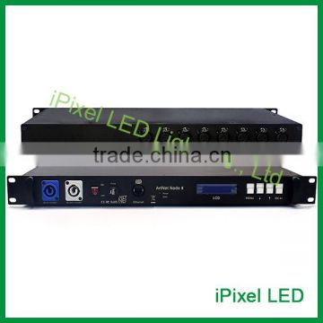 Professional lighting dimmer artnet LED controller,16*512 DMX channel controller,dmx multi channel led controller