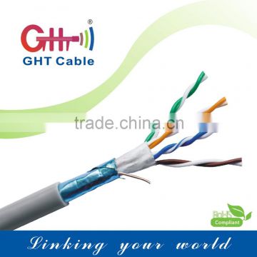 HOT!!Cat5e FTP 100% bare Copper cable with shielded RJ45 high quality