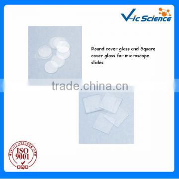 For education and hospital round and square cover sldies for microscope slides