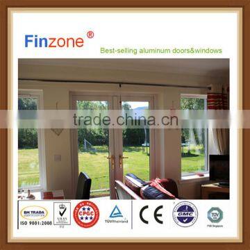 Customized promotional aluminum cladding wooden window