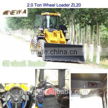 2016 hot sale CE 2ton ZL20 wheel loader