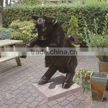 Decorative Black Bull Statue