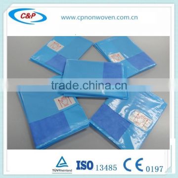 Bule Poly Film and Water repellent sms fabric OF Mayo cover