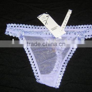 New arrival lady sheer g-string/sexy sex girls photos thong g string