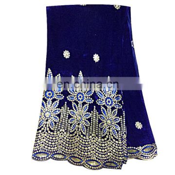 High quality fashion Embroidered lace swiss Pattern African velvet lace fabric .VL41200508