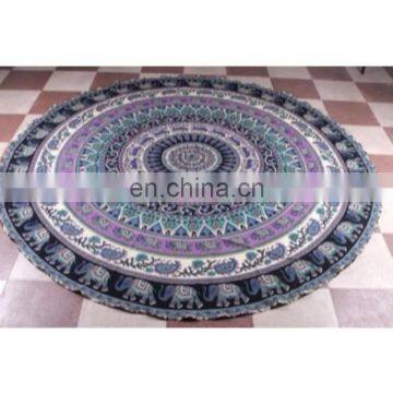 Hippie round mandala bohemian psychedelic beach throw