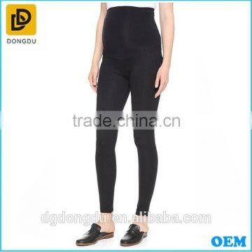 Hot sale 100% cotton black maternity leggings wholesale