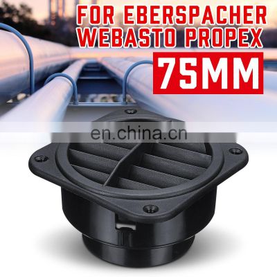 75mm winter Warm Heater Parking Heater Air Vent Car Heater Air Outlet Directional Rotatable For Eberspacher Webasto Propex