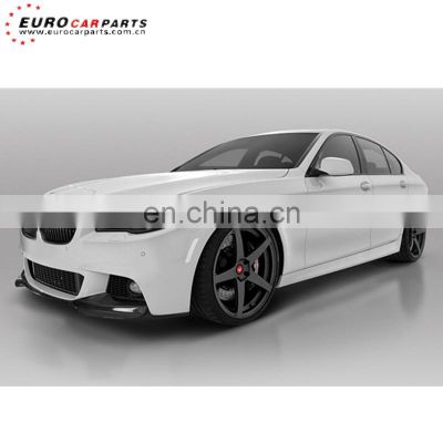 High quality Carbon fiber F10 V style front lip spoiler and diffuser for F10