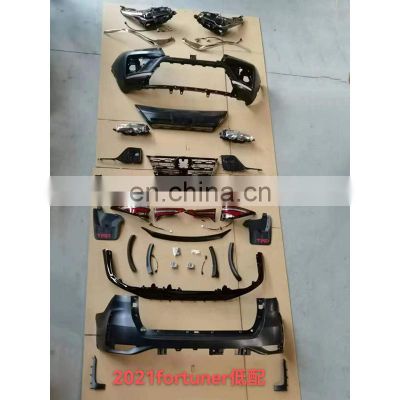 GELING New Design Fortuner Facelift Front Replacement Parts Old to New Body Kits 2021 Low Profile For TOYOYA