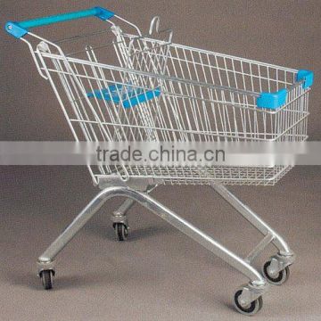 zinc shopping cart supermarket trolley