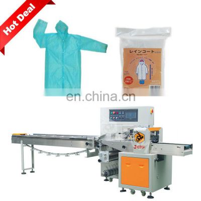 Hot Selling Multifunction Raincoat Flow Packaging Machinery Rainwear Wrapping Machine