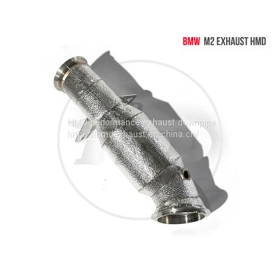 HMD Exhaust Manifold Downpipe for BMW M2 Car Accessories With Catalytic converter Header Catless whatsapp008618023549615