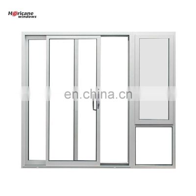 Superhouse Doors with Windows NFRC AS2047 standard  White Soundproof  Aluminium Sliding Glass Doors with Windows