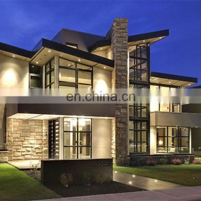 Two Storey Light Steel Structure Prefabricated Villa Fast Made Furnished Modern Cheap Prefab Villa