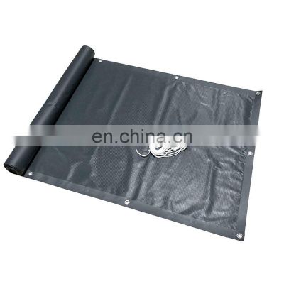 Sun Protection Waterproof PVC Material Privacy Screen Balcony Cover Fabric Includes 30 Cable Ties 0.9 x 6 m Anthracite
