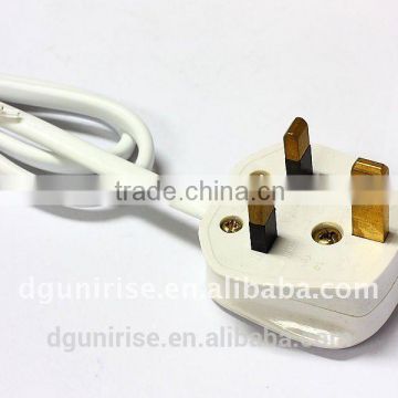 Britain style BS approval power cord plug