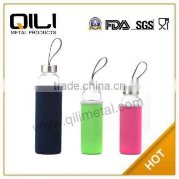 China Popular Colourful Sleeve Cheap Glass Bottles