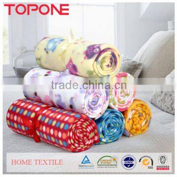 High quality colorful design cheap soft home blanket printing