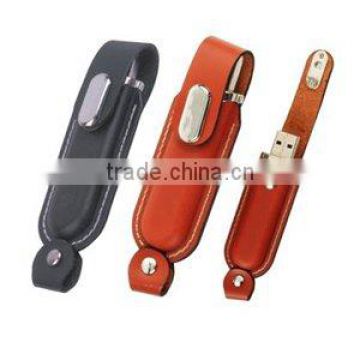 Leather 2gb 4gb 2.0 usb flash drive with high speed