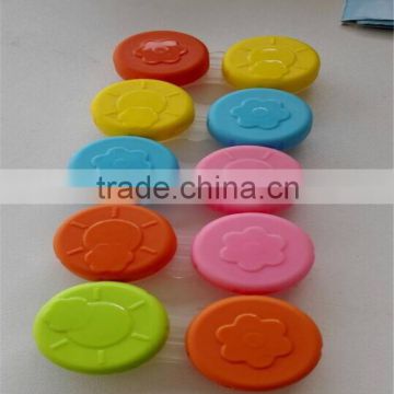 flower shape price colored contact lens case/container wholesale price