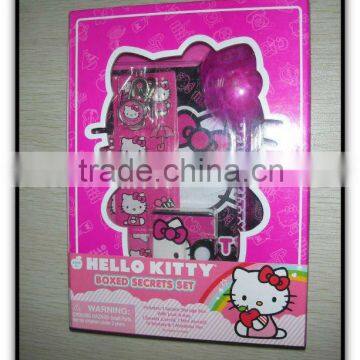 2015 5 pcs school stationery set hello kitty