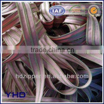 metal long chains zipper roll