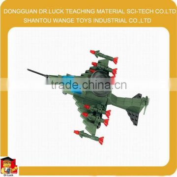 Educational Plastic Military Aircraft Building Block toy brick army